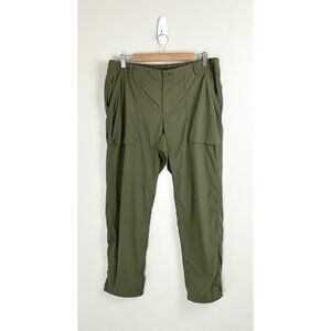 REI Co-op Women's Sz‎ 14P Savanna Trails Pants Army Green Hiking Used Outdoor